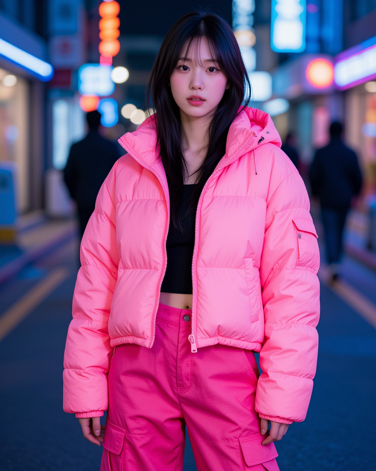 네온 스트릿 걸